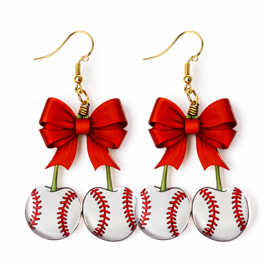 Home Run Cherry Earrings