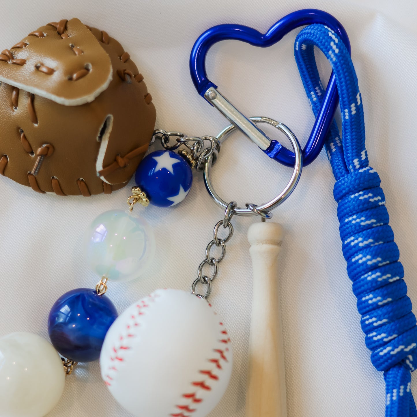 Baseball Paracord Bag Charm