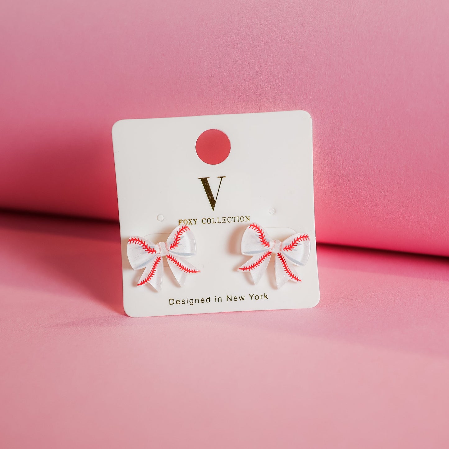 Dugout Darling Bow Earrings