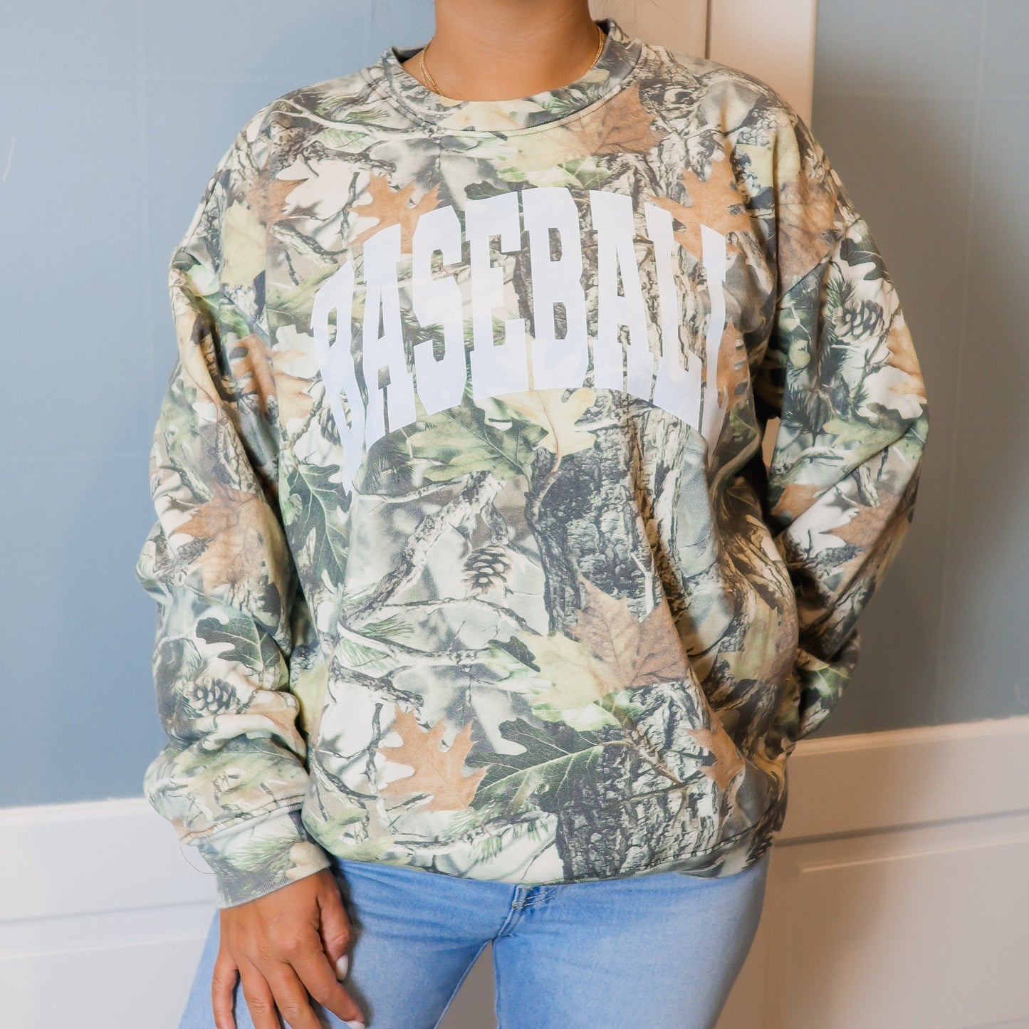 Camo Baseball Sweatshirt