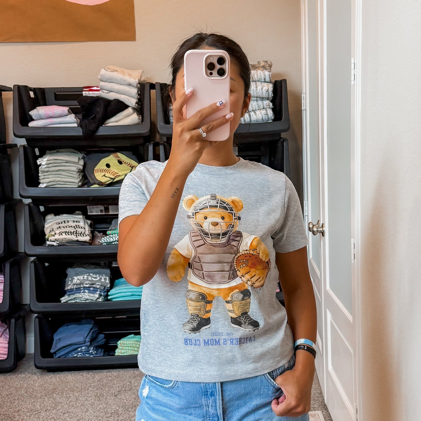 Catcher’s Mom Club Bear Tee
