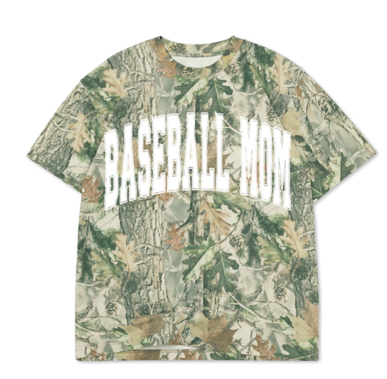Camo Baseball Mom Tee