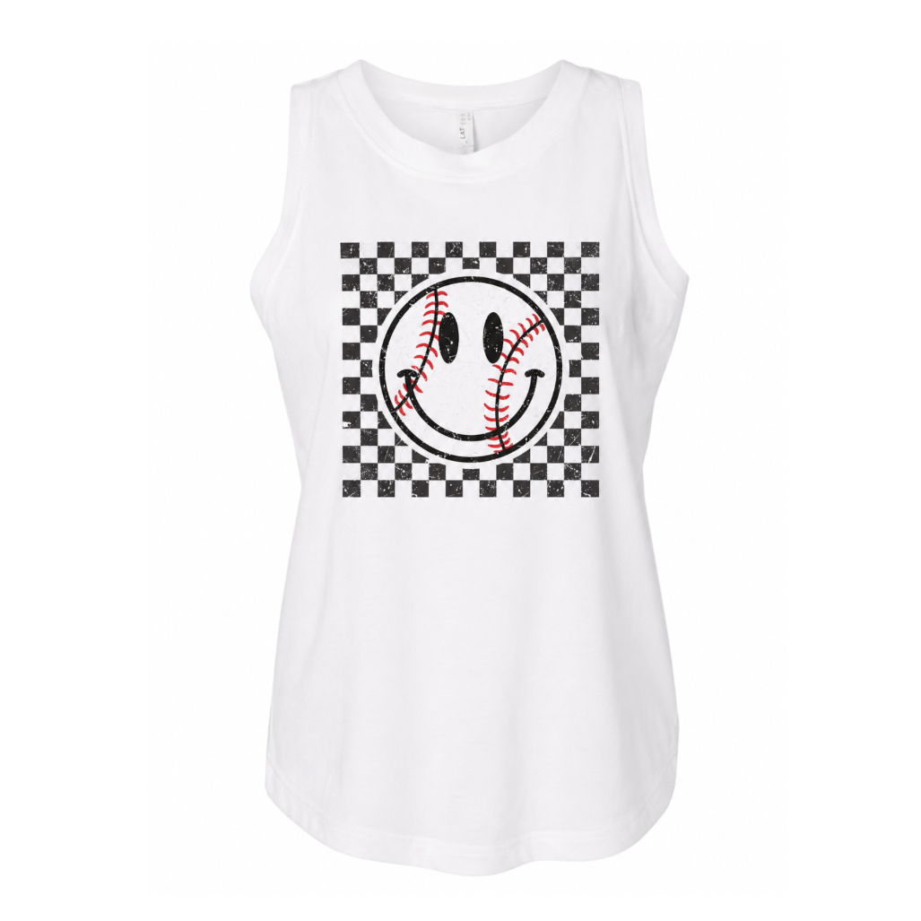 Checkered Baseball Tank