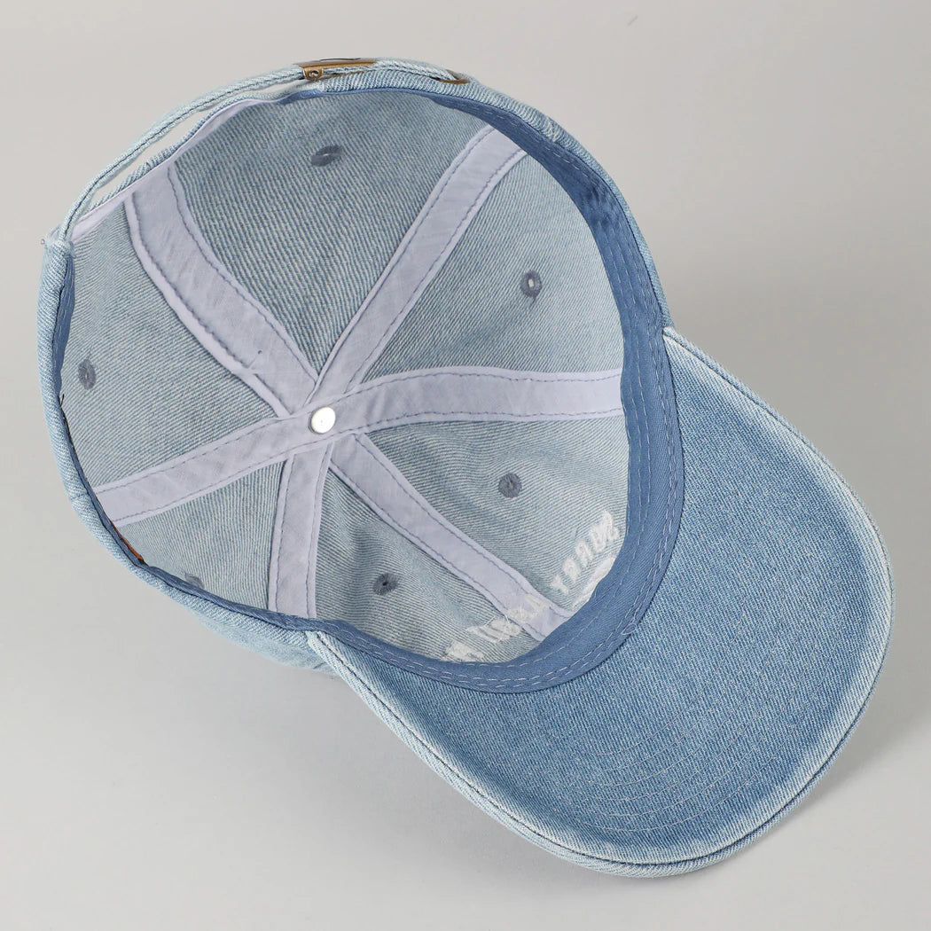 Sorry About My Husband Denim Cap