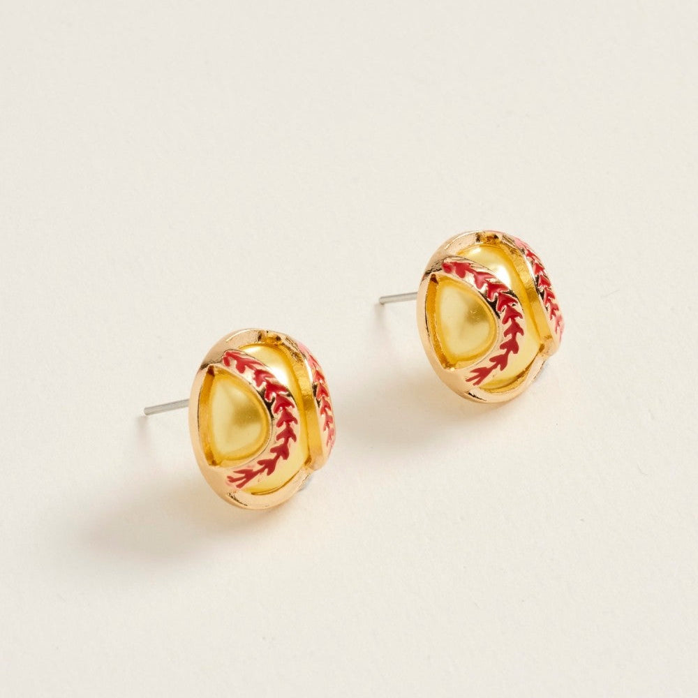 Softball Pearl Earrings