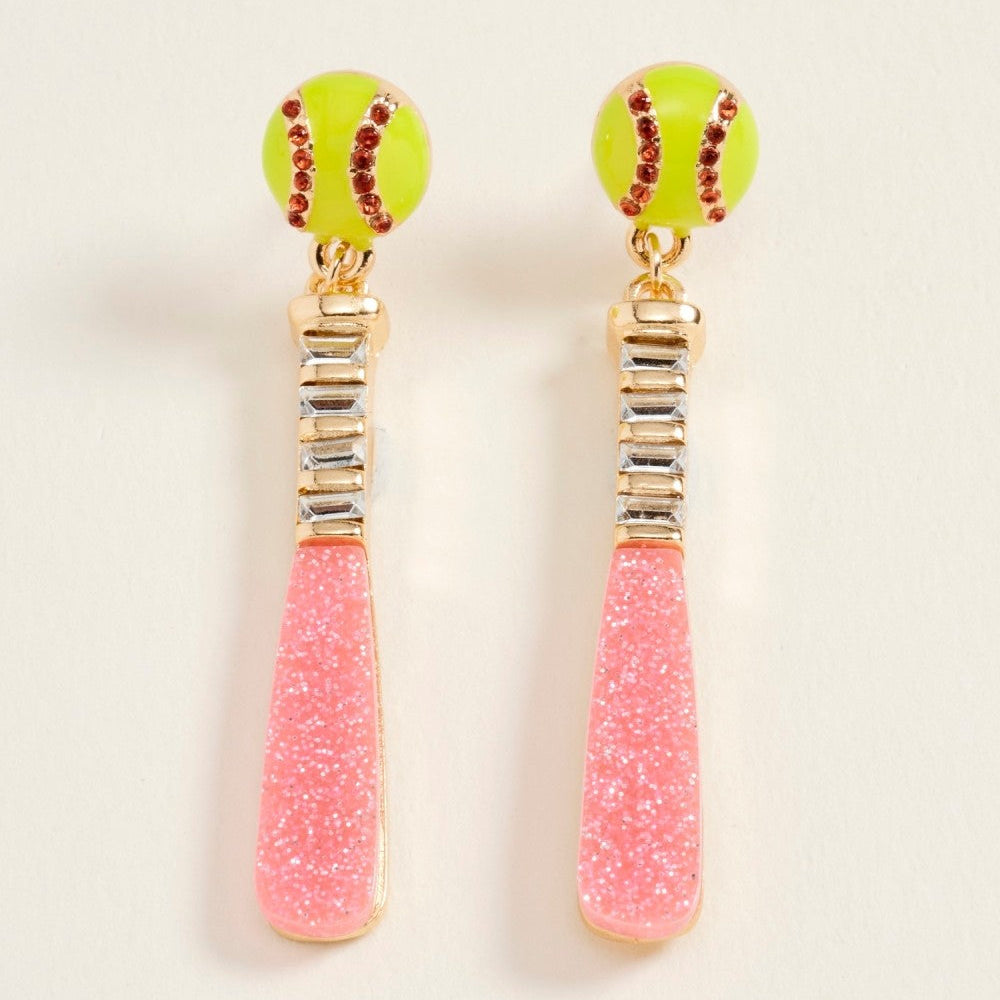 Softball Slugger Earrings