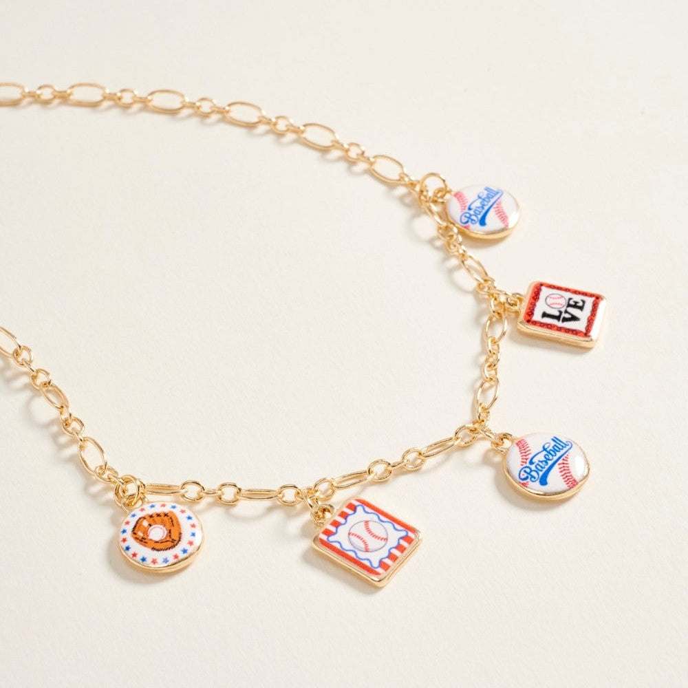 Ballpark Memories Charm Necklace
