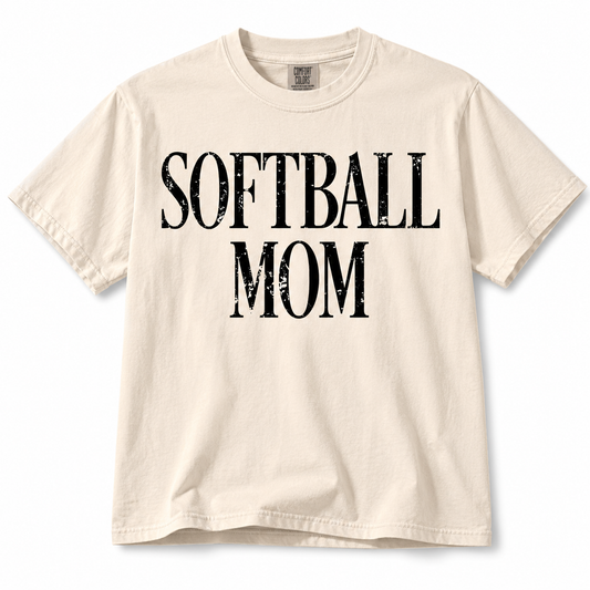 Softball Mom Boxy Tee
