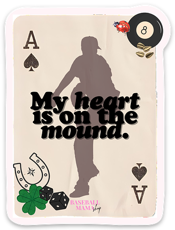 Ace Pitcher Mom Sticker