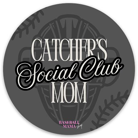 Catcher's Mom Social Club Stickers