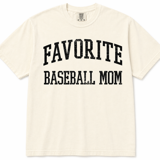 Favorite Baseball Mom Tee