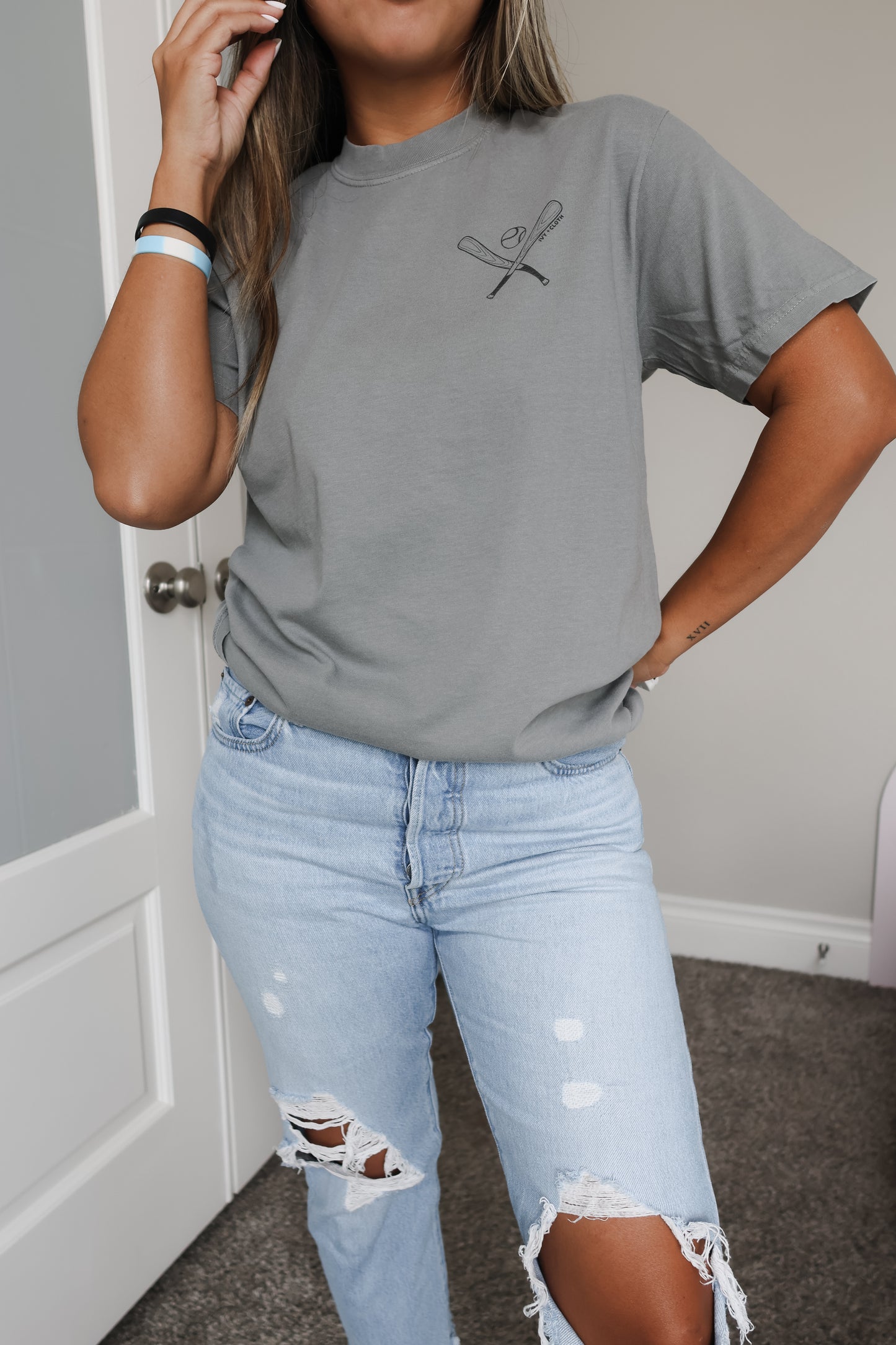 Busy Baseball Moms Club Tee