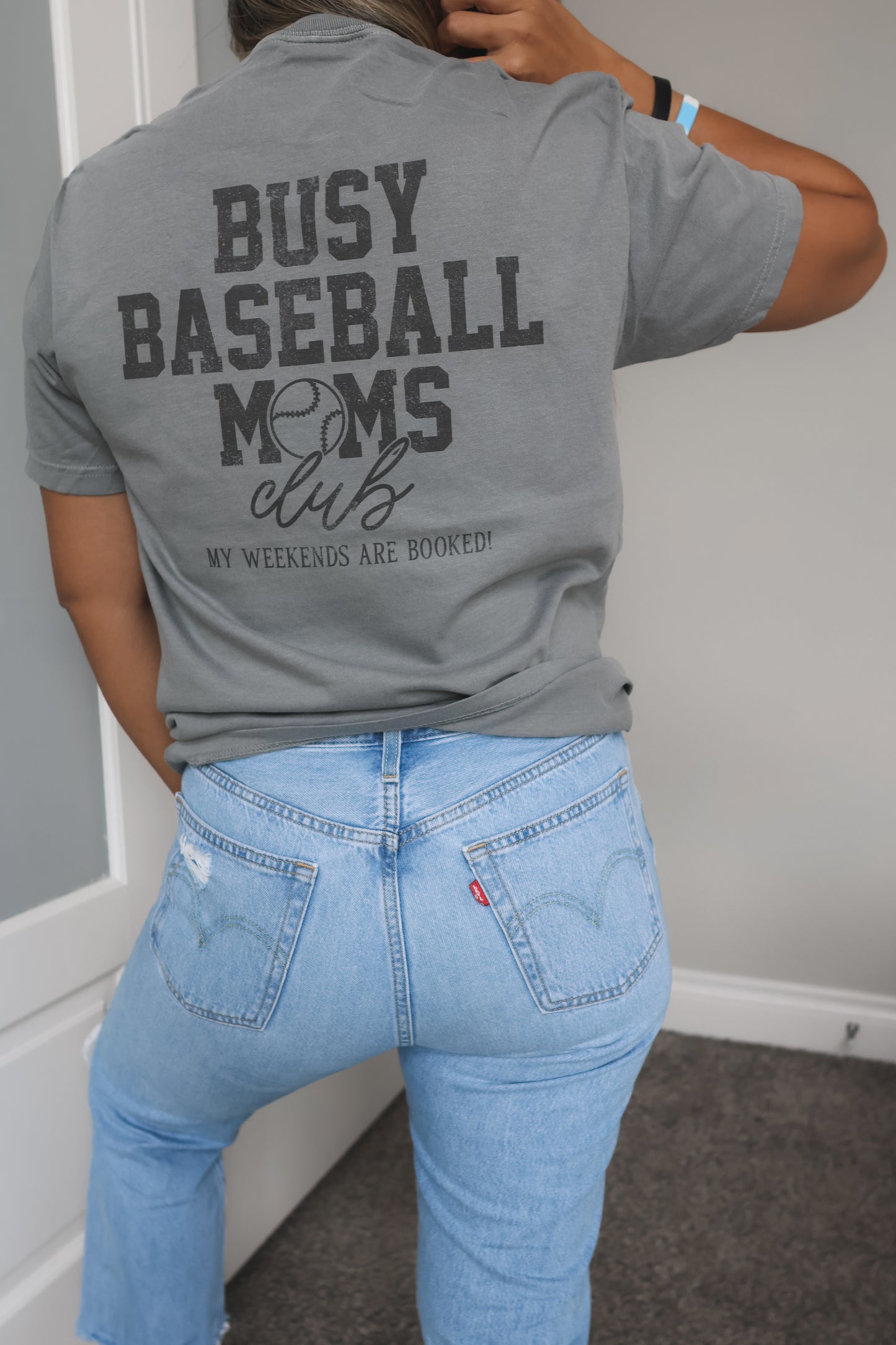 Busy Baseball Moms Club Tee
