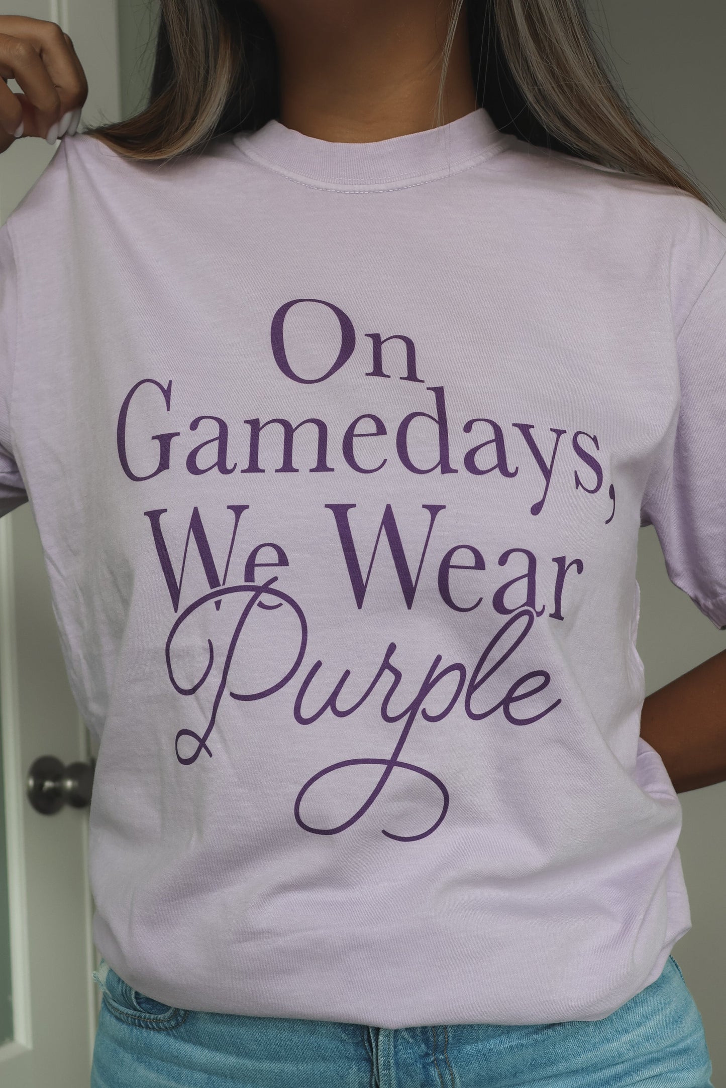 Purple Gamedays Tee