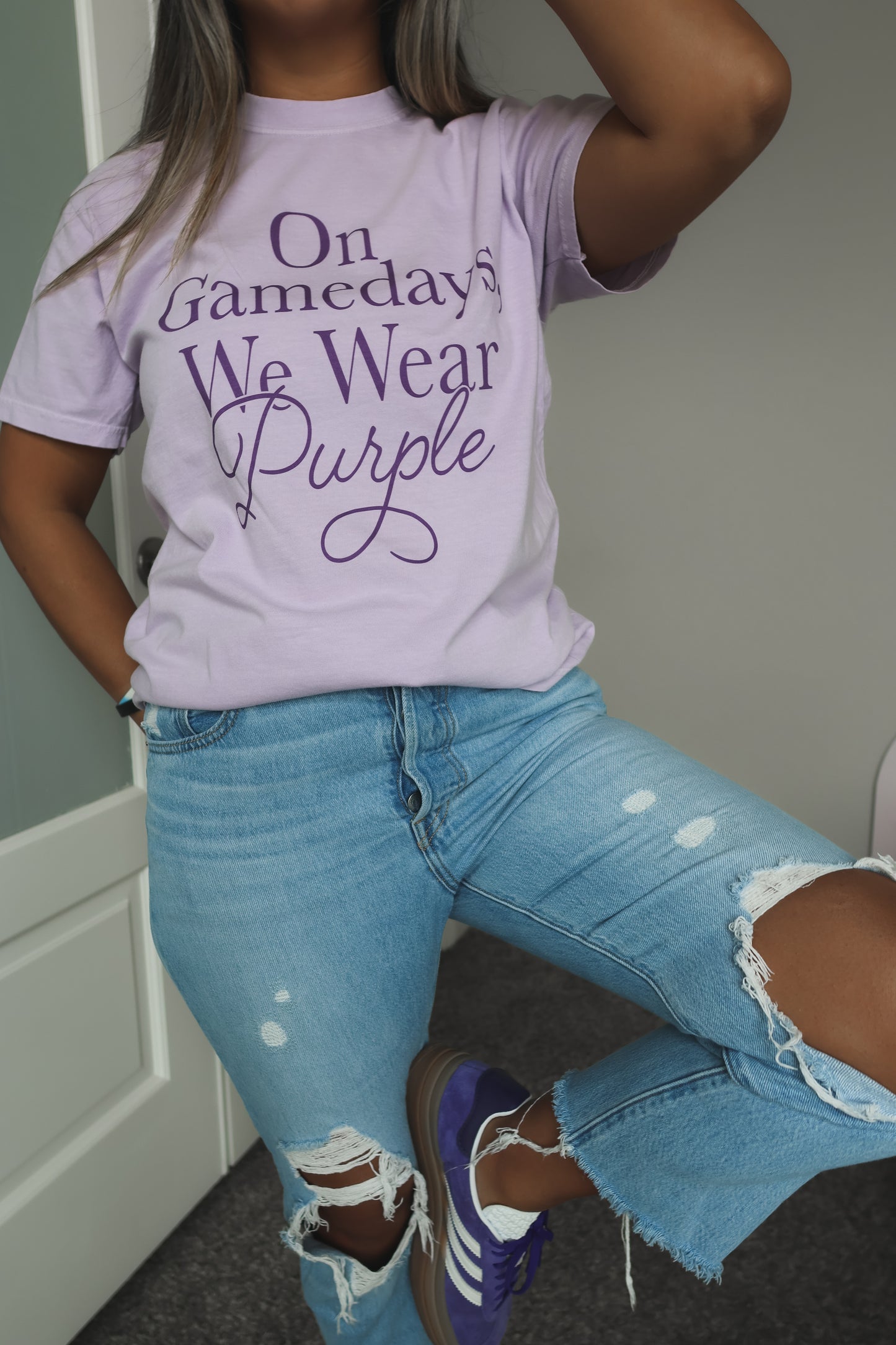 Purple Gamedays Tee