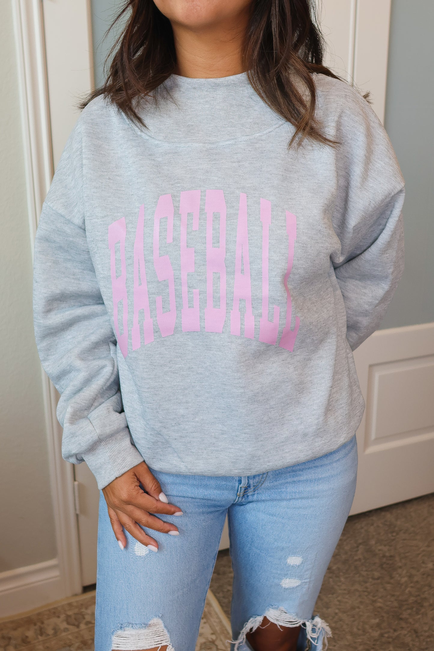 Pastel Play Mock Neck