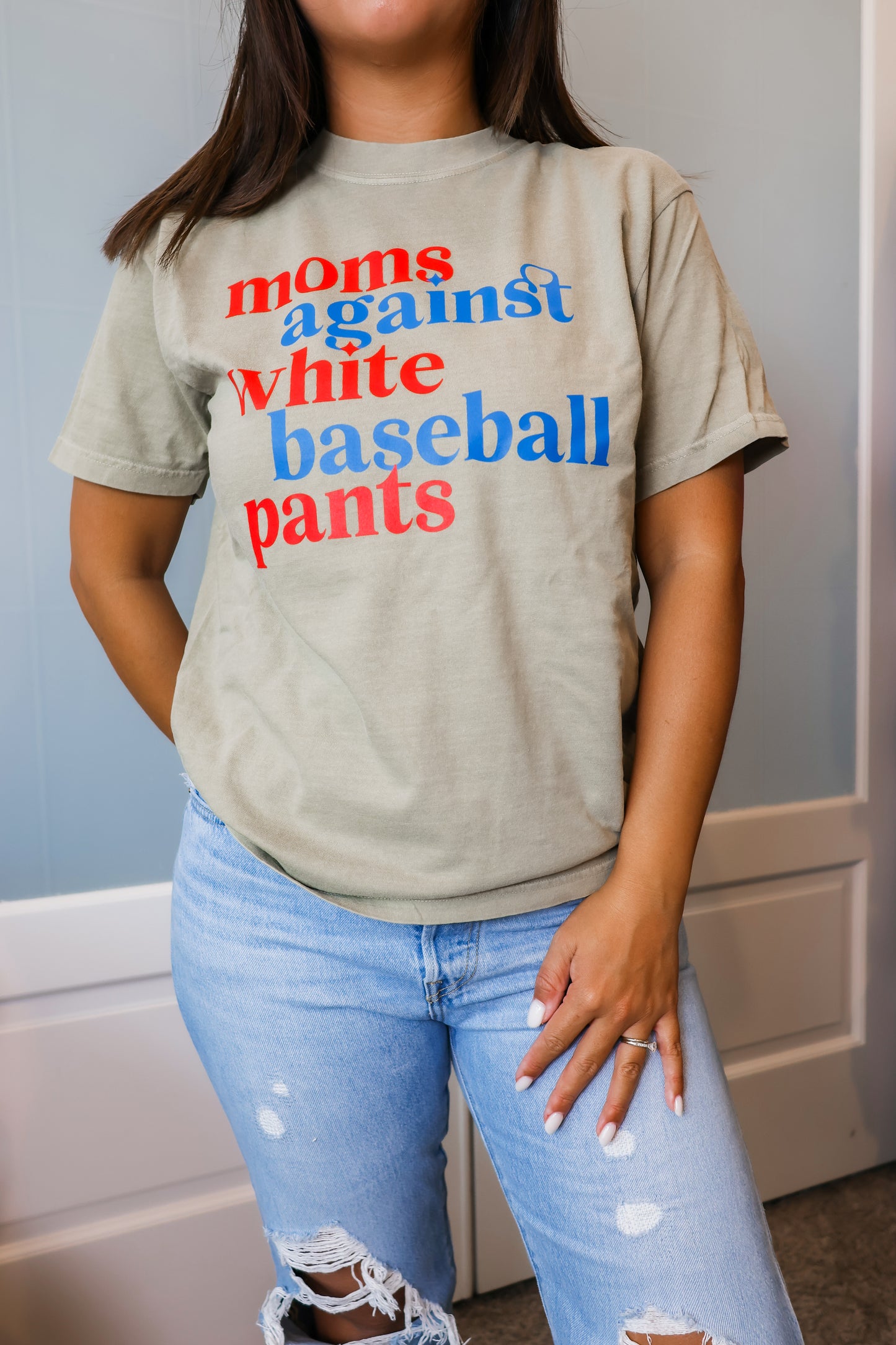 Moms Against White Pants Tee
