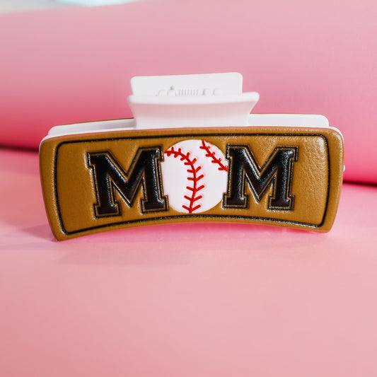Baseball Mom Hair Clip