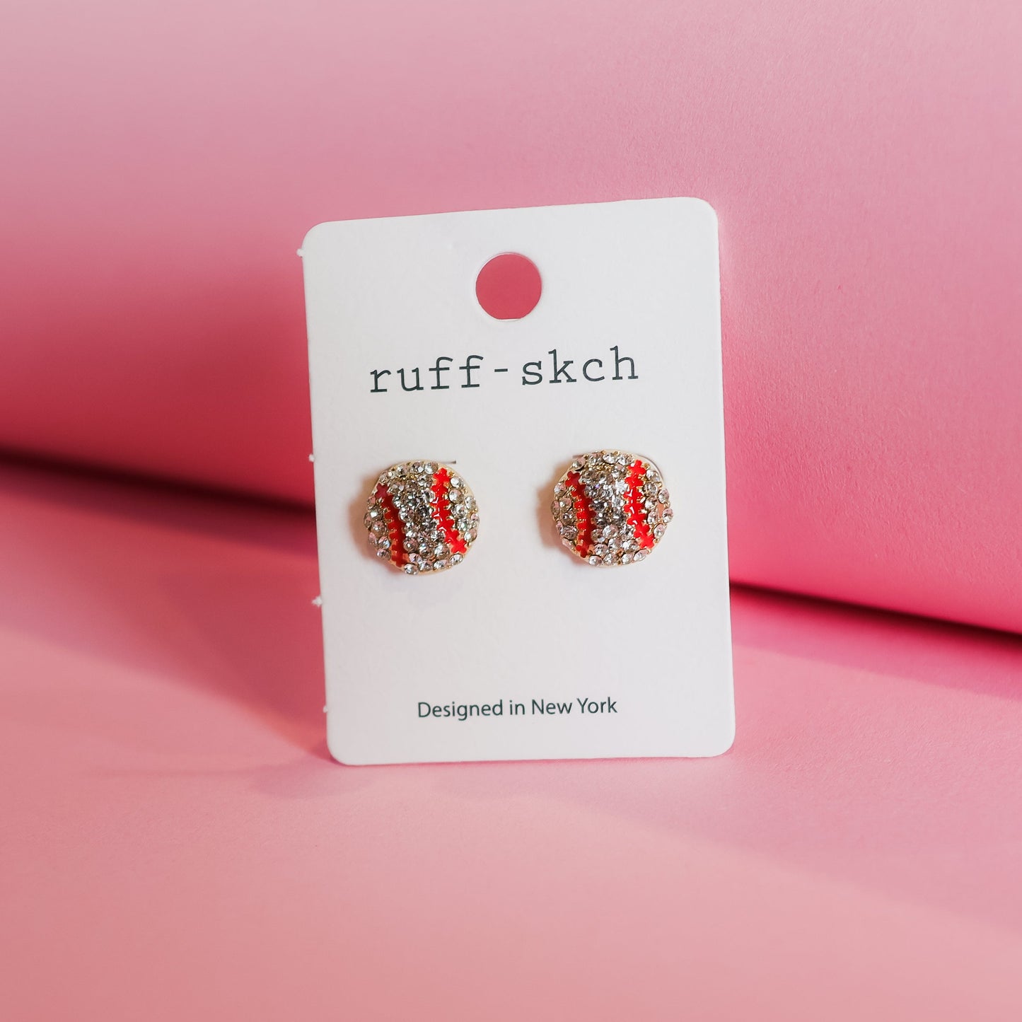 Sparkly Slugger Earrings
