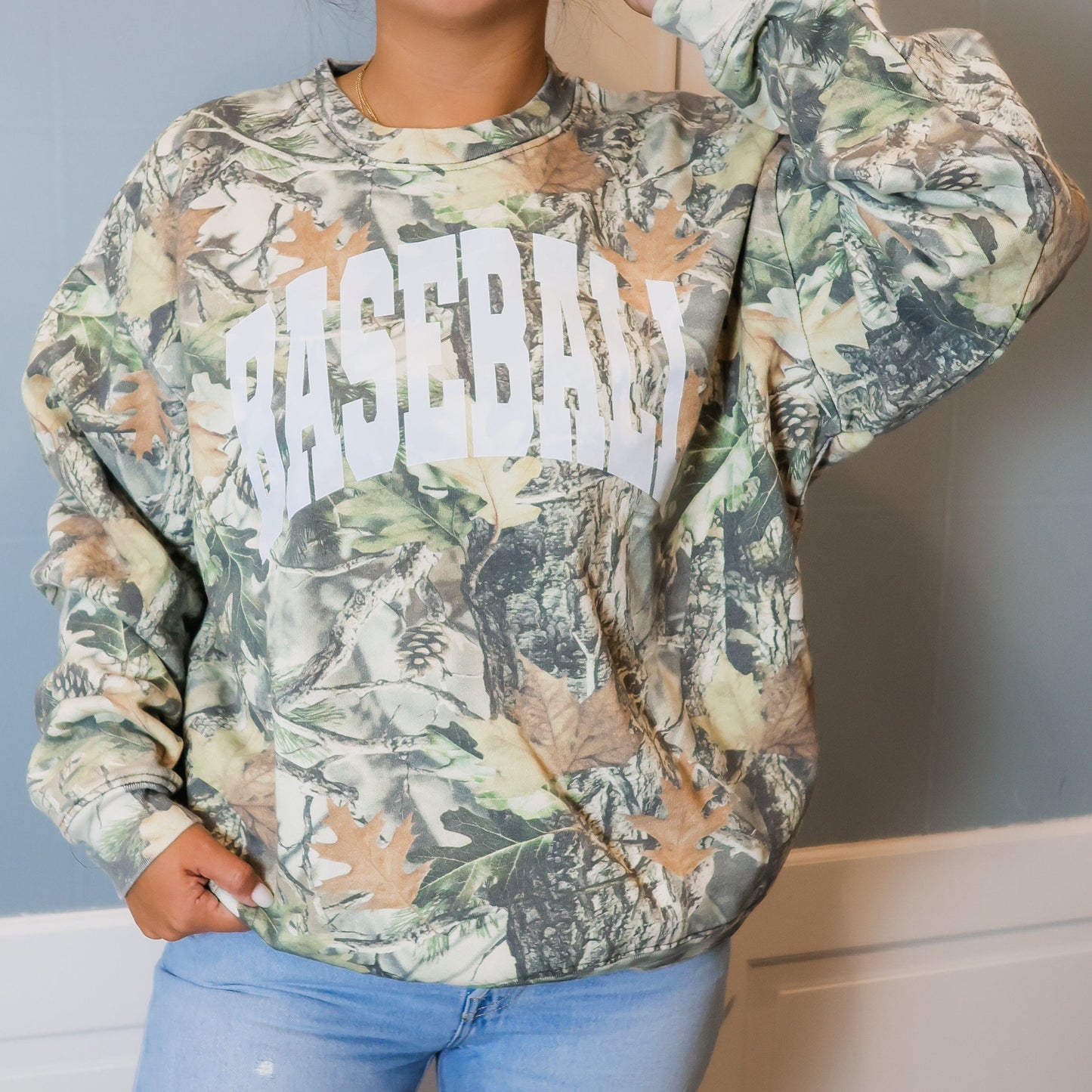 Camo Baseball Sweatshirt