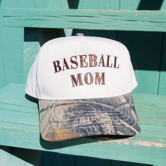 Baseball Mom Camo Hat