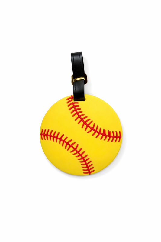 Softball Luggage Tag