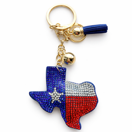 Lone Star Sparkle Keychain