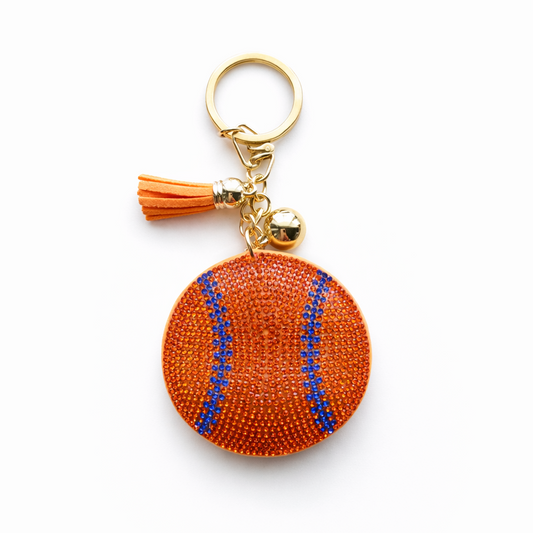 Orange Crush Sparkle Keychain