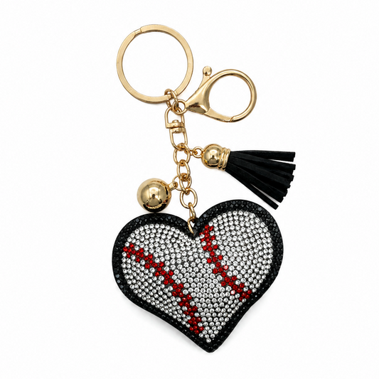 Love & Baseball Keychain
