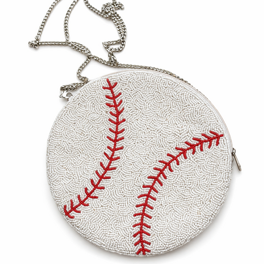 Baseball Babe Beaded Bag