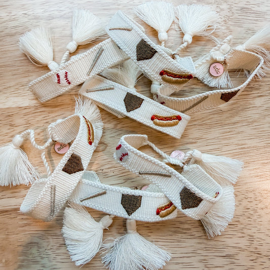 Home Plate and Hot Dogs Bracelet