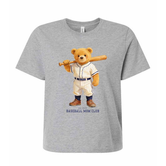 Baseball Mom Club Bear Tee