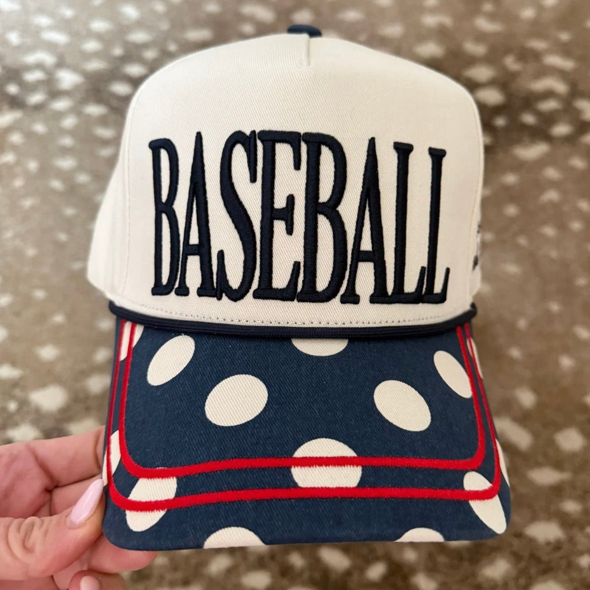 Polka Dot Baseball Hat
