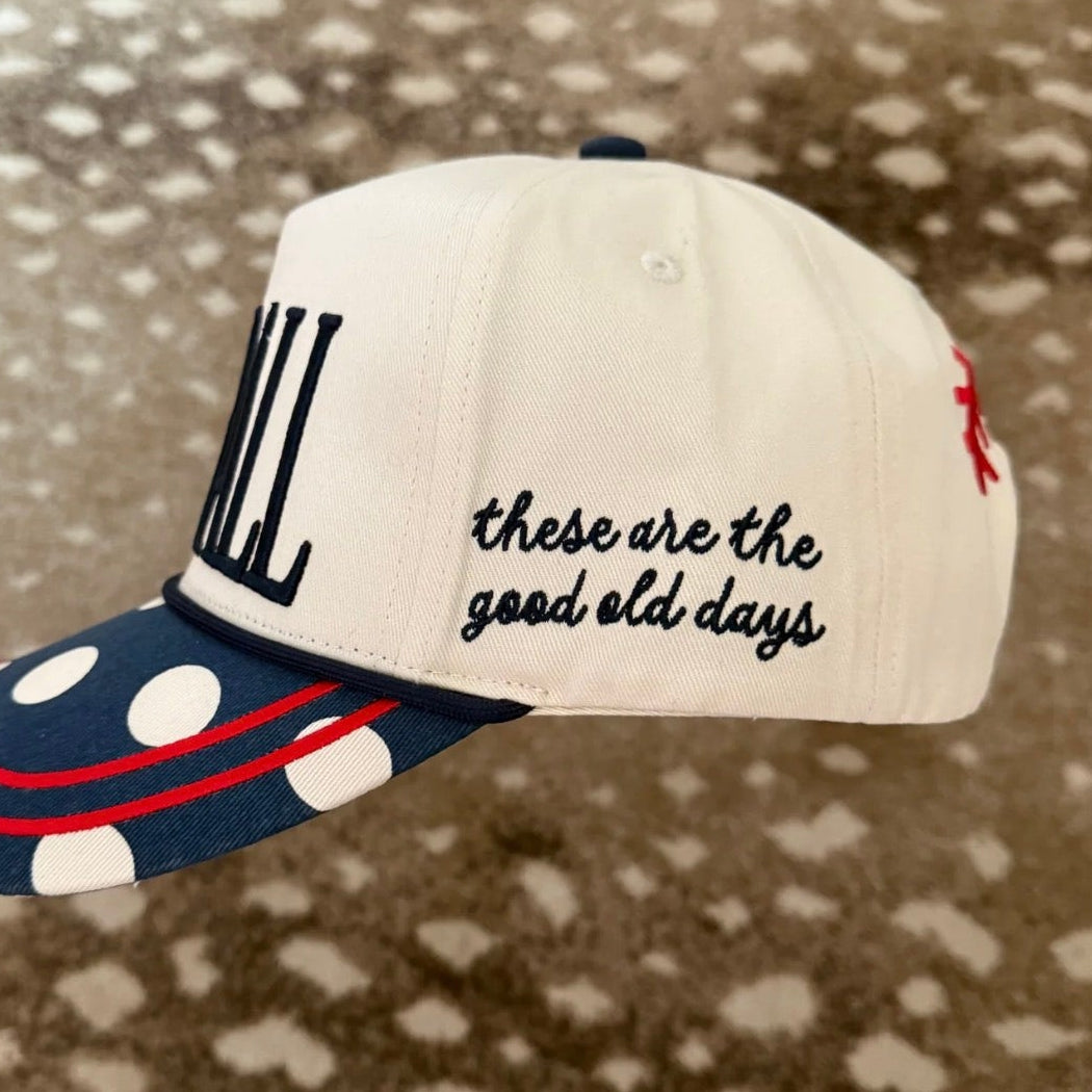 Polka Dot Baseball Hat