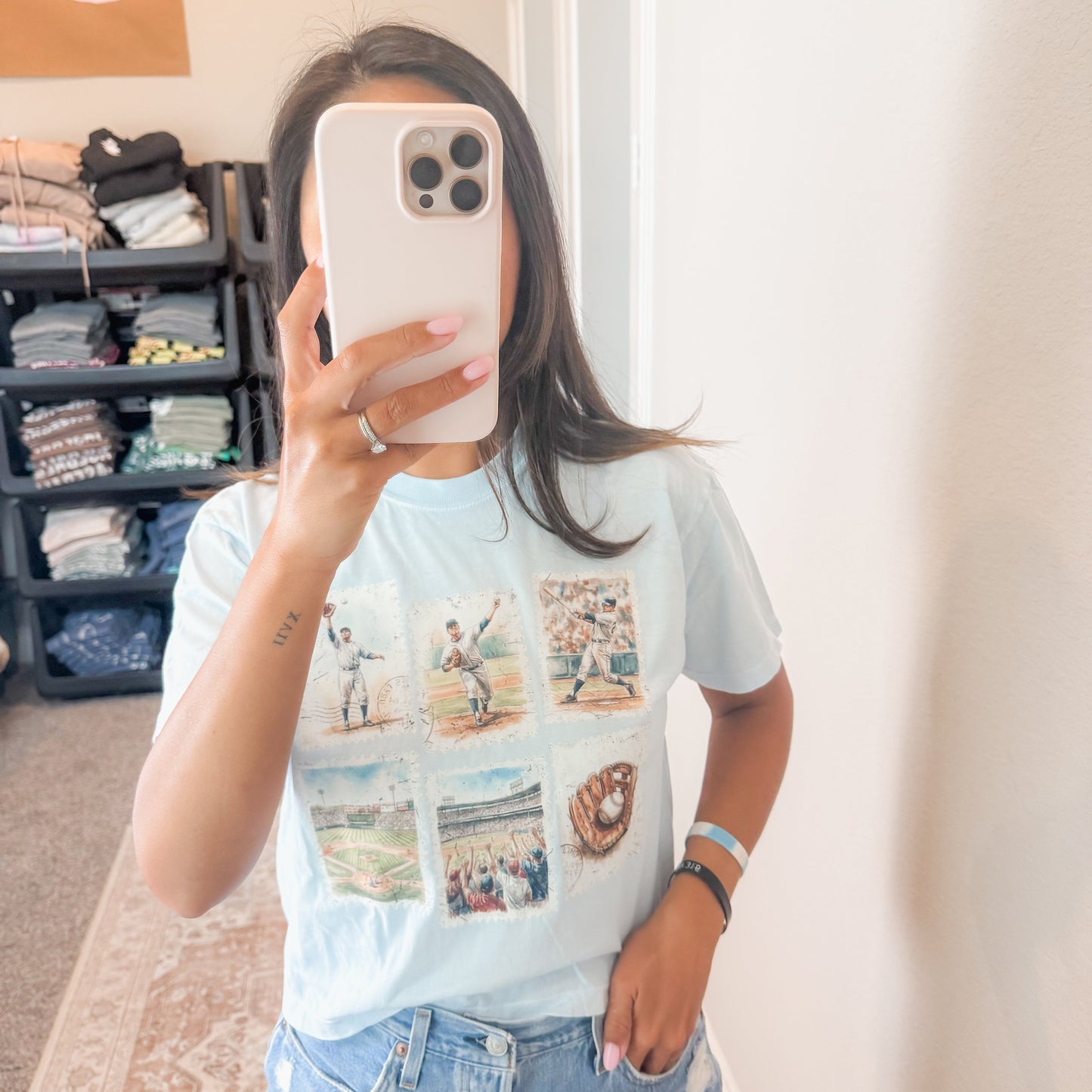 Baseball Stamp Collection Tee