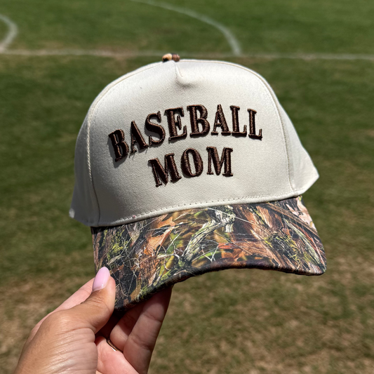 Baseball Mom Camo Hat