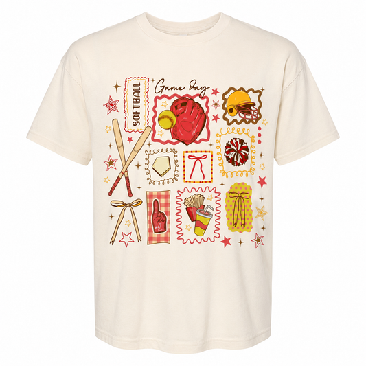 Softball Collage Tee