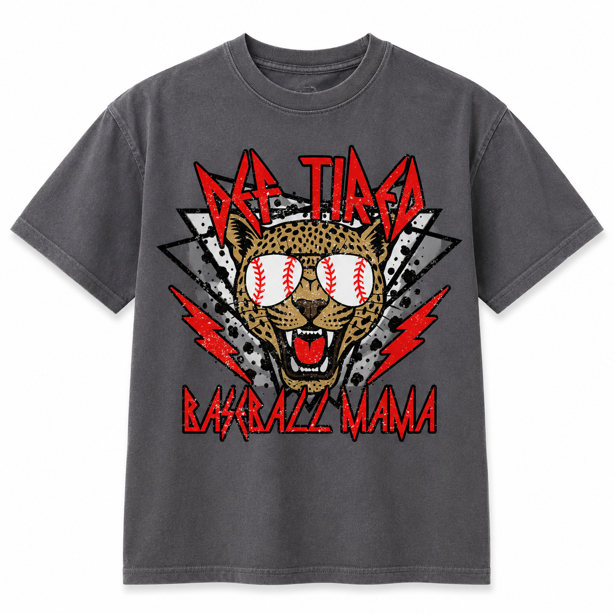Def Tired Baseball Mama Tee