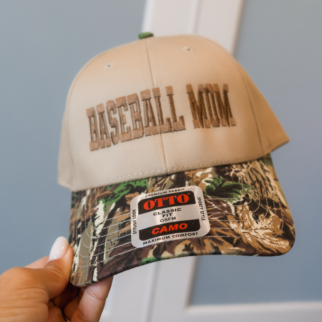 Camo Baseball Mom Hat