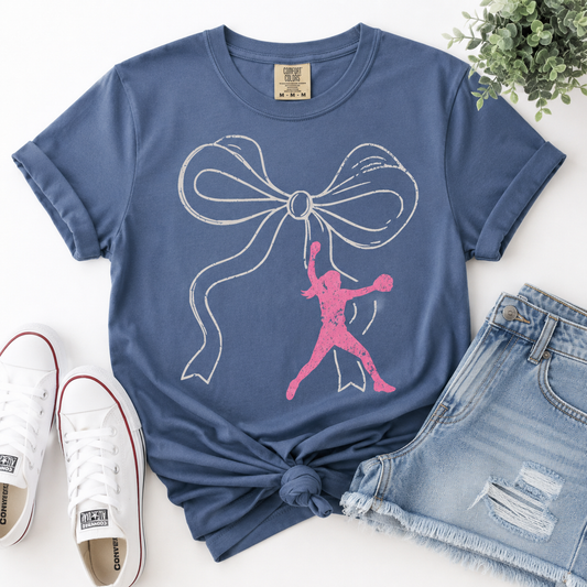 Bow & Ball Softball Top
