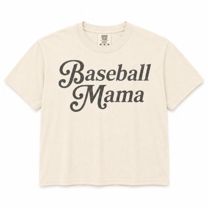 Baseball Mama Boxy Tee