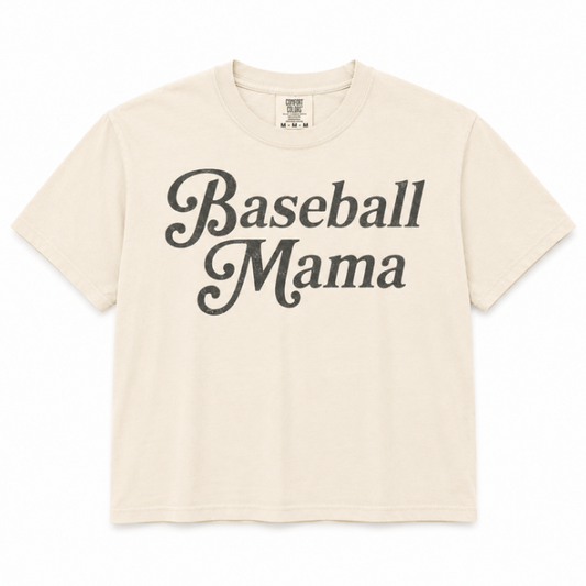 Baseball Mama Boxy Tee