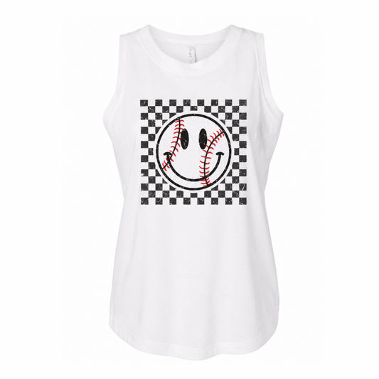 Checkered Baseball Tank