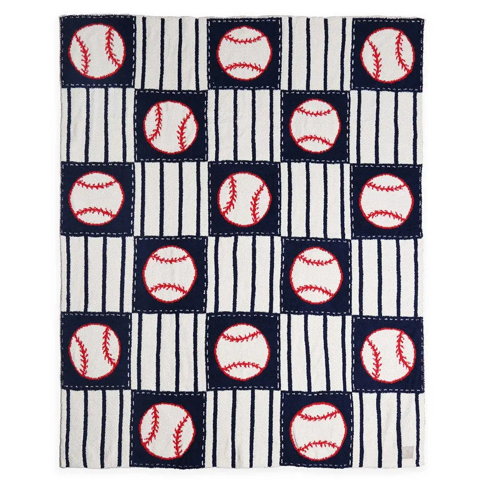 Baseball Checkerboard Blanket