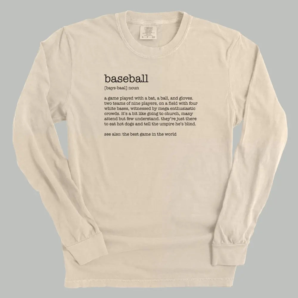 Baseball Definition Long Sleeve Tee