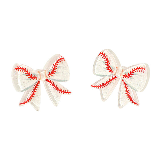 Dugout Darling Bow Earrings