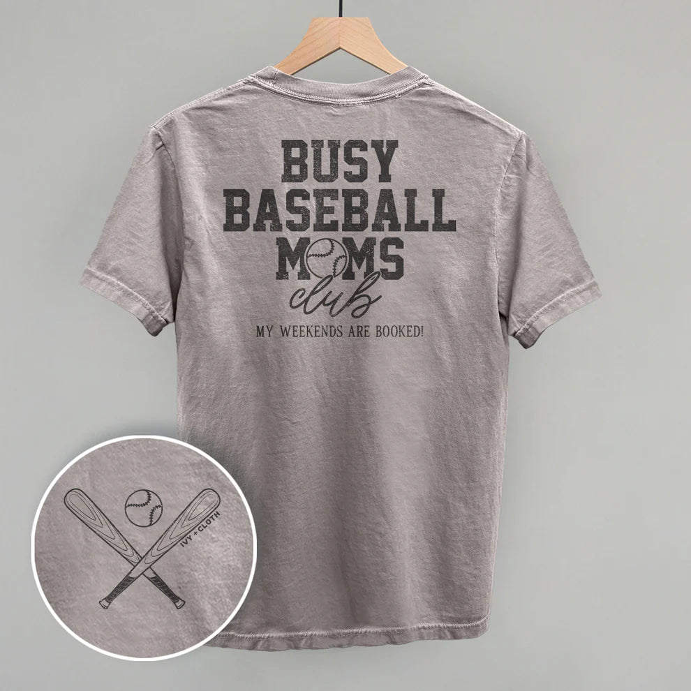 Busy Baseball Moms Club Tee