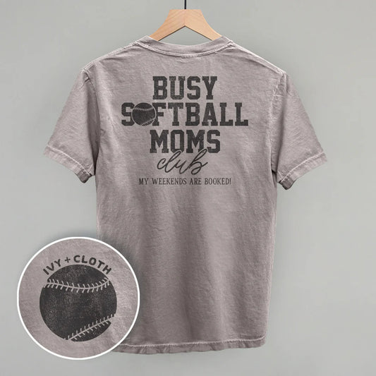 Busy Softball Moms Club Tee