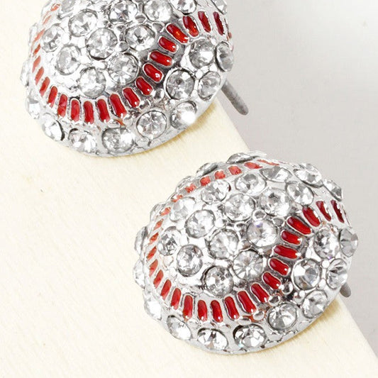 Sparkly Slugger Earrings