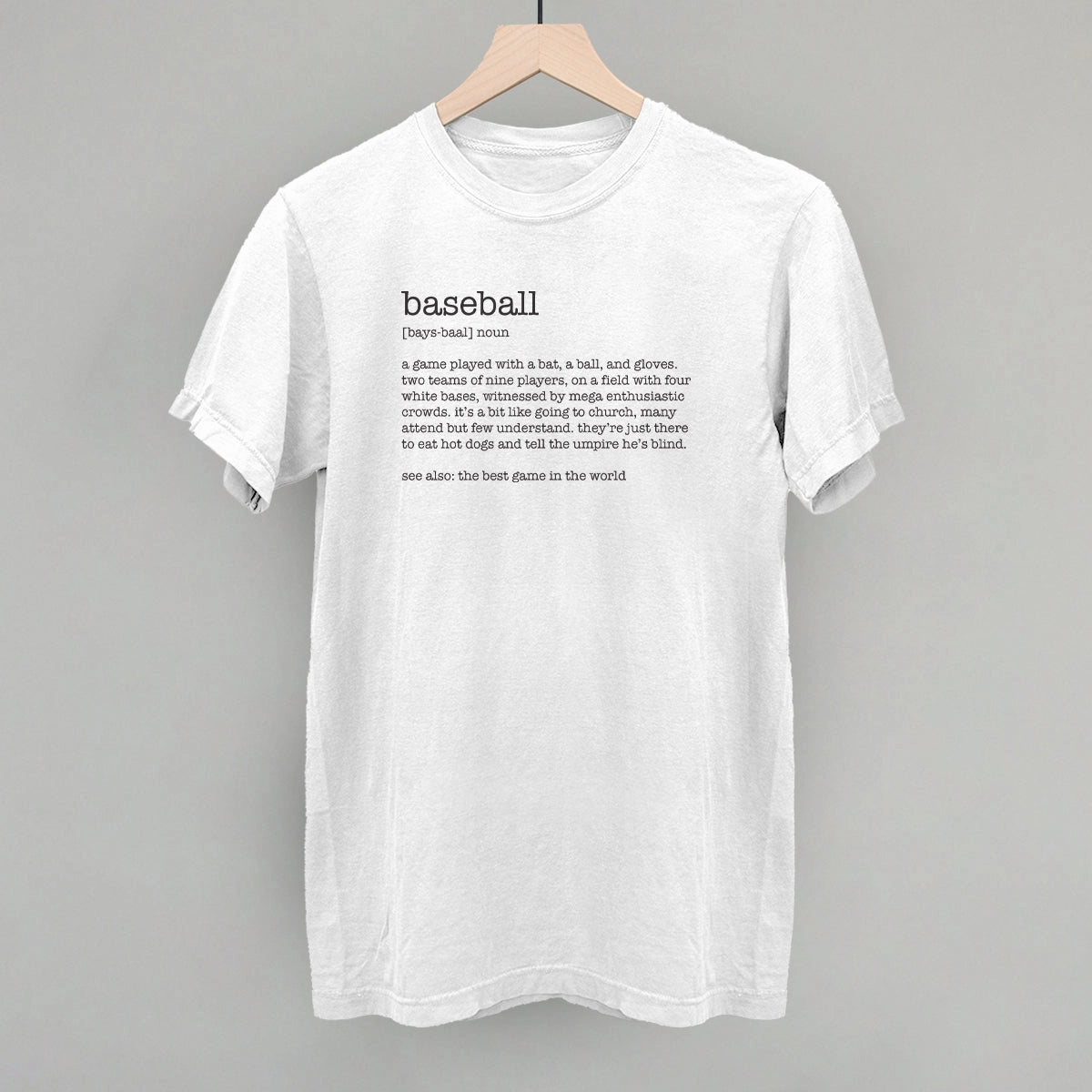 Baseball Definition Short Sleeve Tee